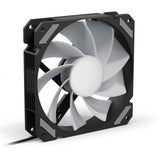 Sharkoon shark spejl rgb pwm reverse case ventilator (sort, 120 x 120 x 25 mm)