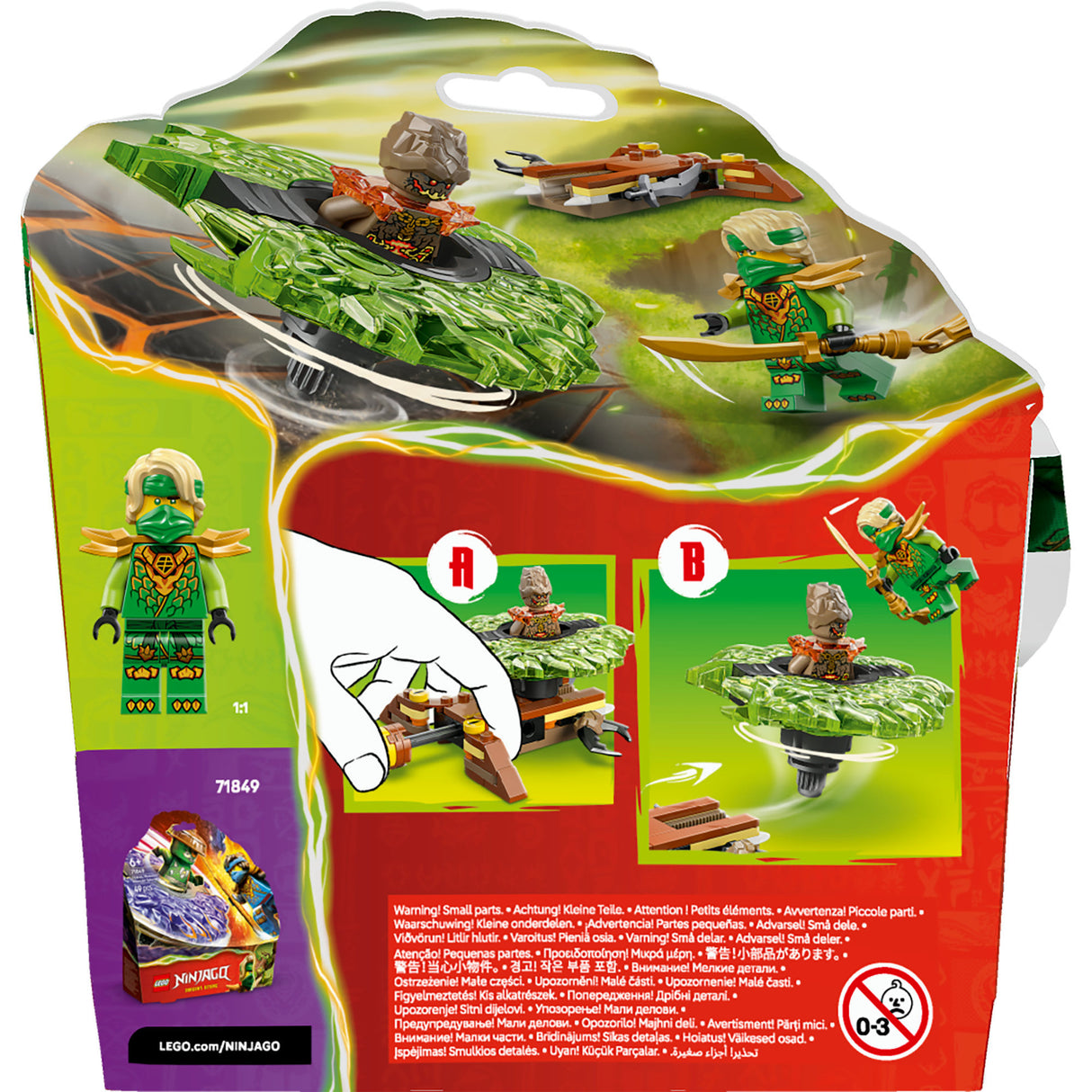 Lego ninjago 71850 lloyd vs. elemental monster spinner