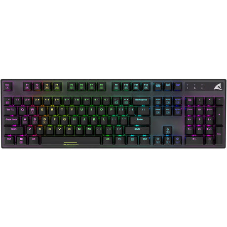 Sharkoon skiller sgk20 rgb mekanisk gaming-tastatur (sort, us-layout (qwerty), huano brun, 100%, rgb)