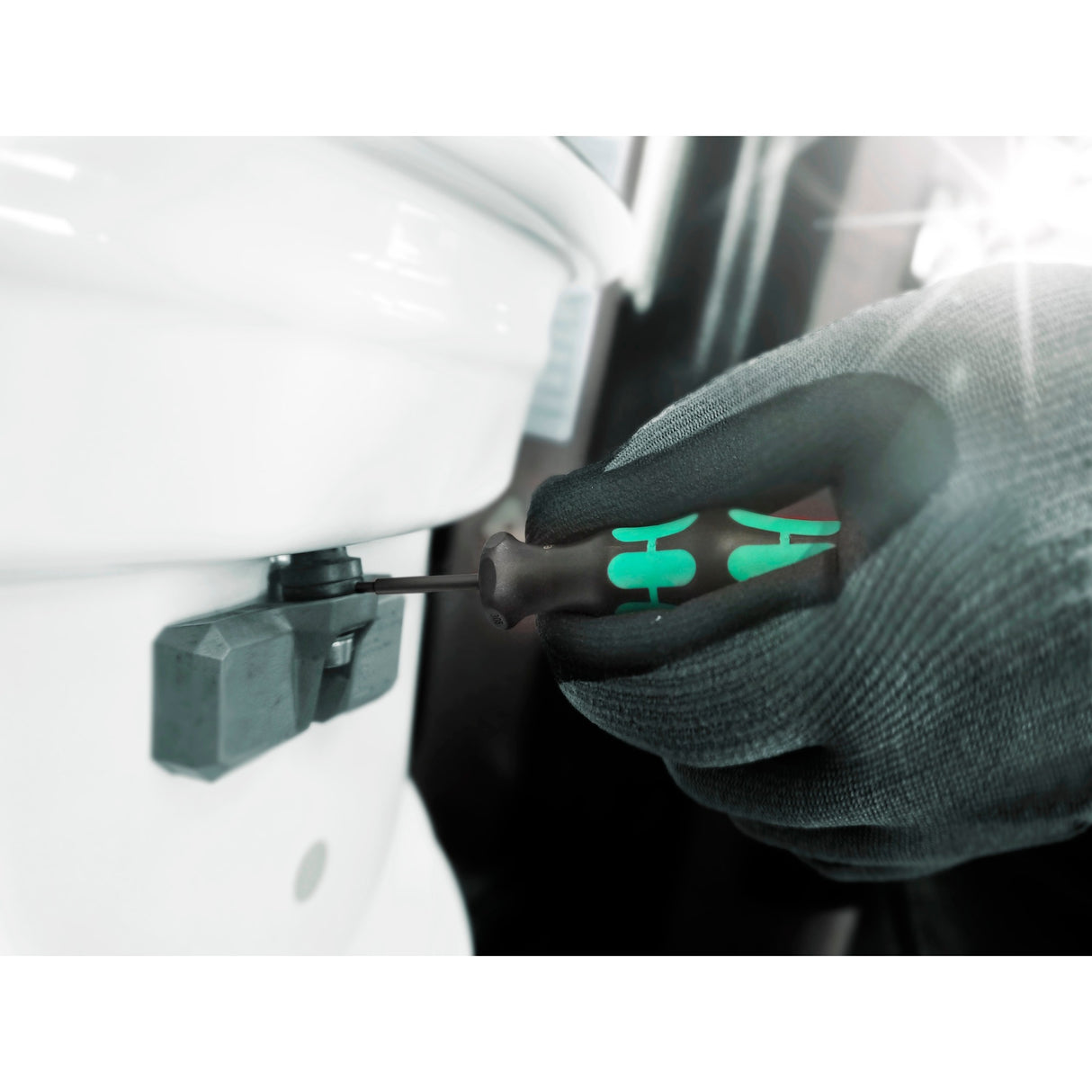 Wera 7440 41 42 Kraftform momentskruetrækkersæt 0,3-6,0nm (sort grøn, 27 stykker, med Rapidaptor nøglefri borepatron)