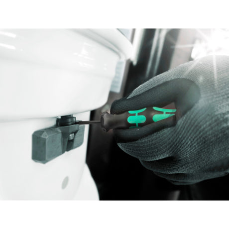 Wera 7440 41 42 Kraftform momentskruetrækkersæt 0,3-6,0nm (sort grøn, 27 stykker, med Rapidaptor nøglefri borepatron)
