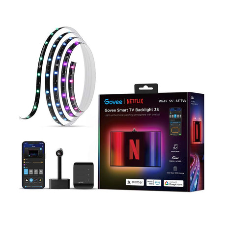 Govee smart TV-belysning - 55-65 tommer baggrundsbelysning 3s - Netflix-udgave