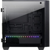 Inter-tech x-608 infinity mikro midi tårnhus (sort | 1x USB-A | 1x USB-C | RGB | vindue)