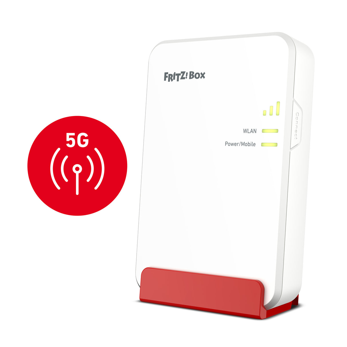 Fritz! box 6860 5g edition international trådløs router (rød, mesh, 5g)