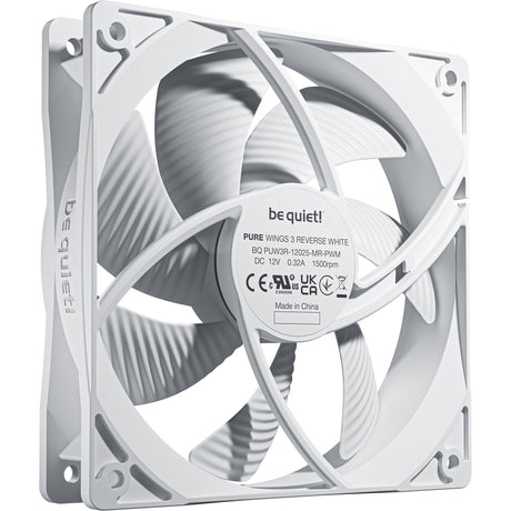 Vær stille! pure wings 3 reverse case ventilatorer (hvide, 3 styk, 120 x 120 x 25 mm, pwm)