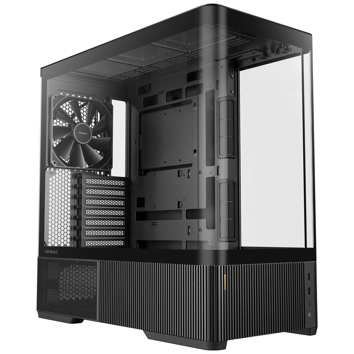 Antec c6 curve air midi tårnhus (sort | 2x USB-A | 1x USB-C | hærdet glas)
