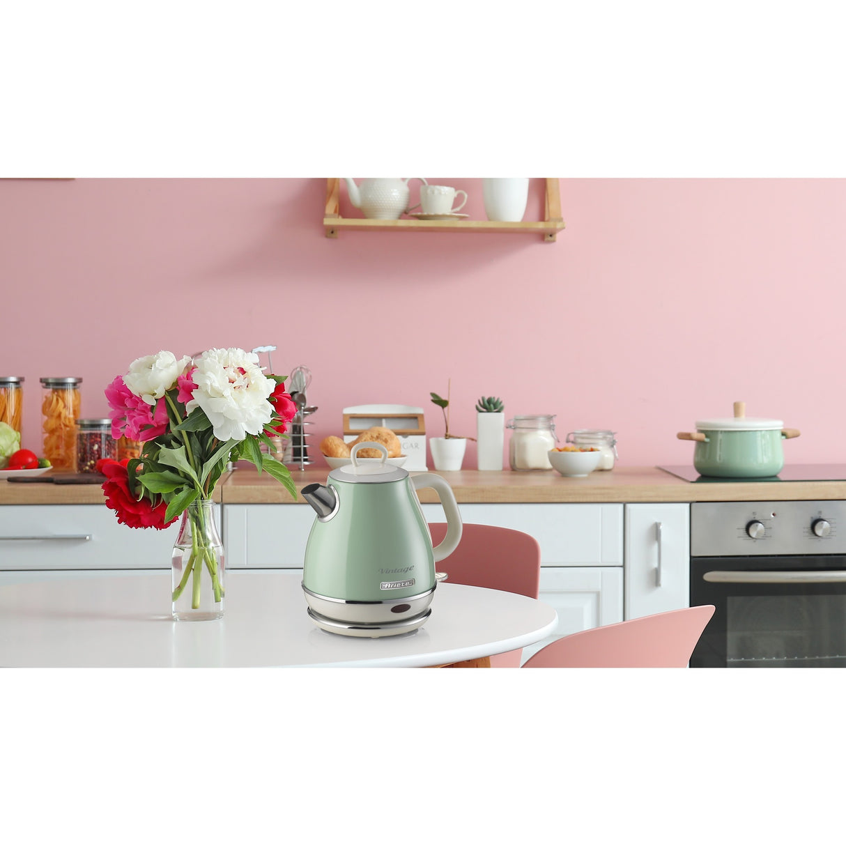 Ariete vintage elkedel 2868 04 (lysegrøn, 1 liter)