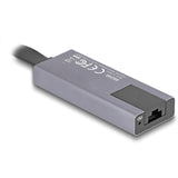 Delock USB-C > 2,5 Gigabit LAN Slank netværksadapter (grå)