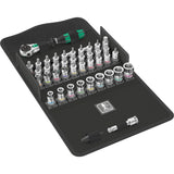 Wera 8100 SA all-in zyklop speed skraldesæt, 42-delt værktøjssæt (sort grøn, 1 4-drev, med holdefunktion, metrisk)