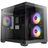 Antec cx600m argb mini tårnhus (sort | 3x usb-a | hærdet glas)