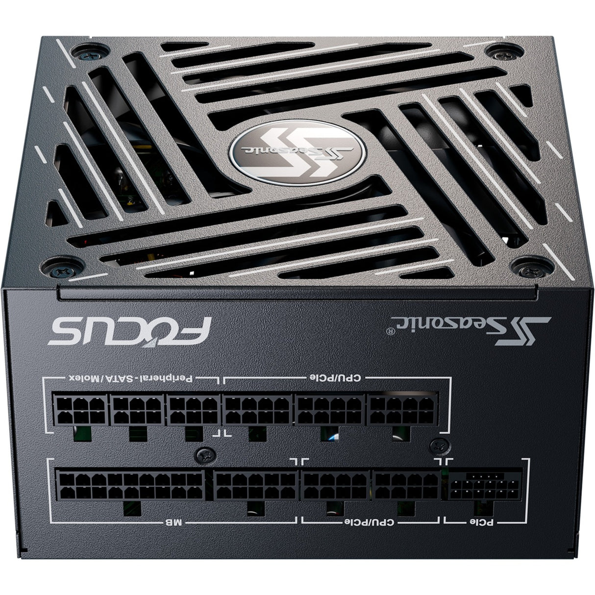 Seasonic Focus GX-1000-V4 ATX3.1 Modulær 1000 watt strømforsyning (sort, 1x 12VHPWR, 3x PCIe)