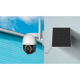 Foscam b4, 100 % trådløst 2k 4mp pan tilt batterikamera (hvid)