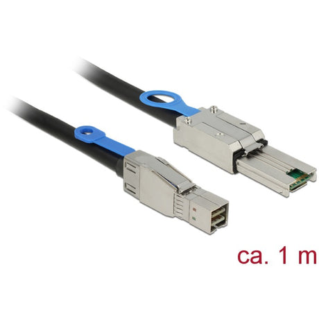 Delock mini SAS HD SFF-8644 > mini SAS SFF-8088 adapter (sort, 1 meter)