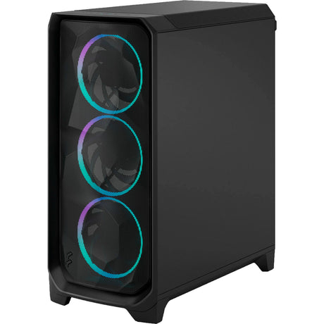 Fractal design meshify 3 rgb midi tårnhus (sort | 2x usb-a | 1x usb-c | rgb | hærdet glas)