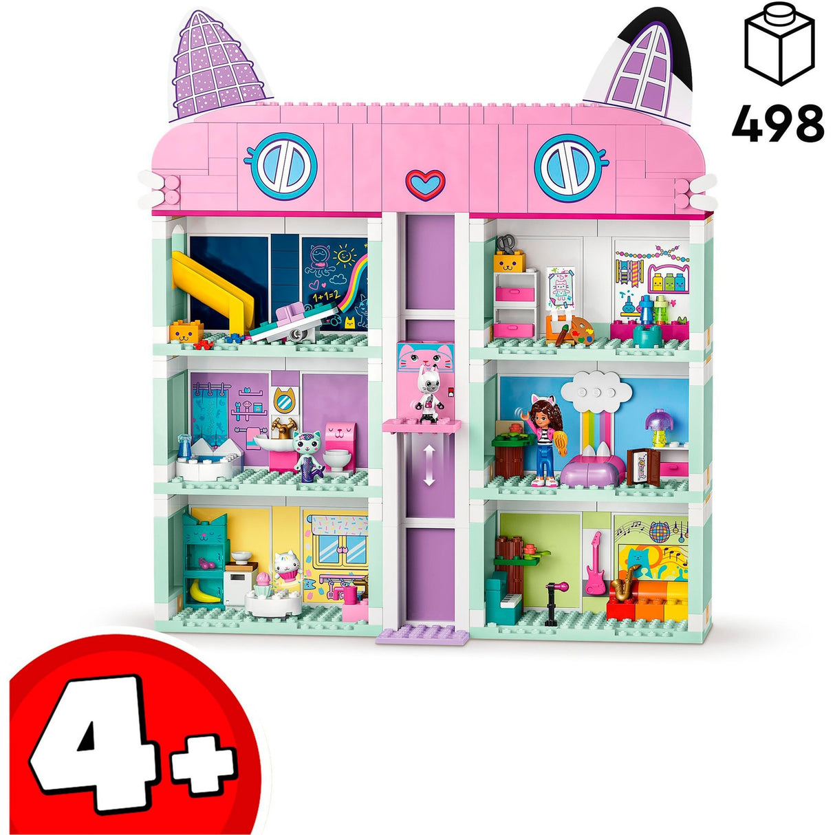 Lego gabbys dukkehus gabbys dukkehuslegetøj legetøj med 4 minifigurer og tilbehør til børn 4+ - 10788