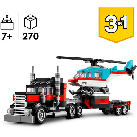 Lego creator 3-i-1 lastbil med helikopter - 31146