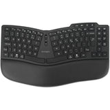 Kensington pro fit ergo kb675 eq tkl genopladeligt tastatur (sort, eu-layout (qwerty), membran, 80% (tkl), bluetooth, 2,4 ghz)