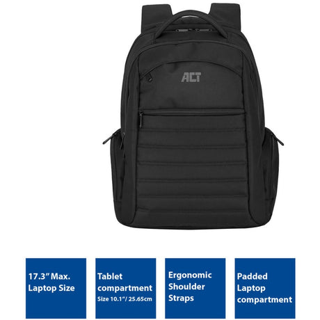 Act bærbar taske ac8535 sort polyester mix