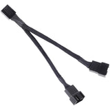 Silverstone sst-cpf01 splitterkabel (sort, 10 centimeter)