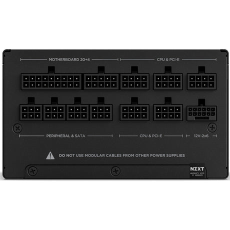 Nzxt c1200 gold atx 3.1 modulær 1200 watt strømforsyning (sort, 1x 12v-2x6, 3x pcie)