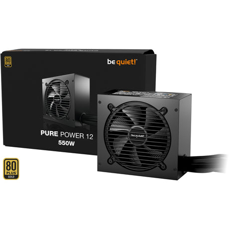 Vær stille! ren effekt 12 550 watt strømforsyning (sort, 2x pcie)