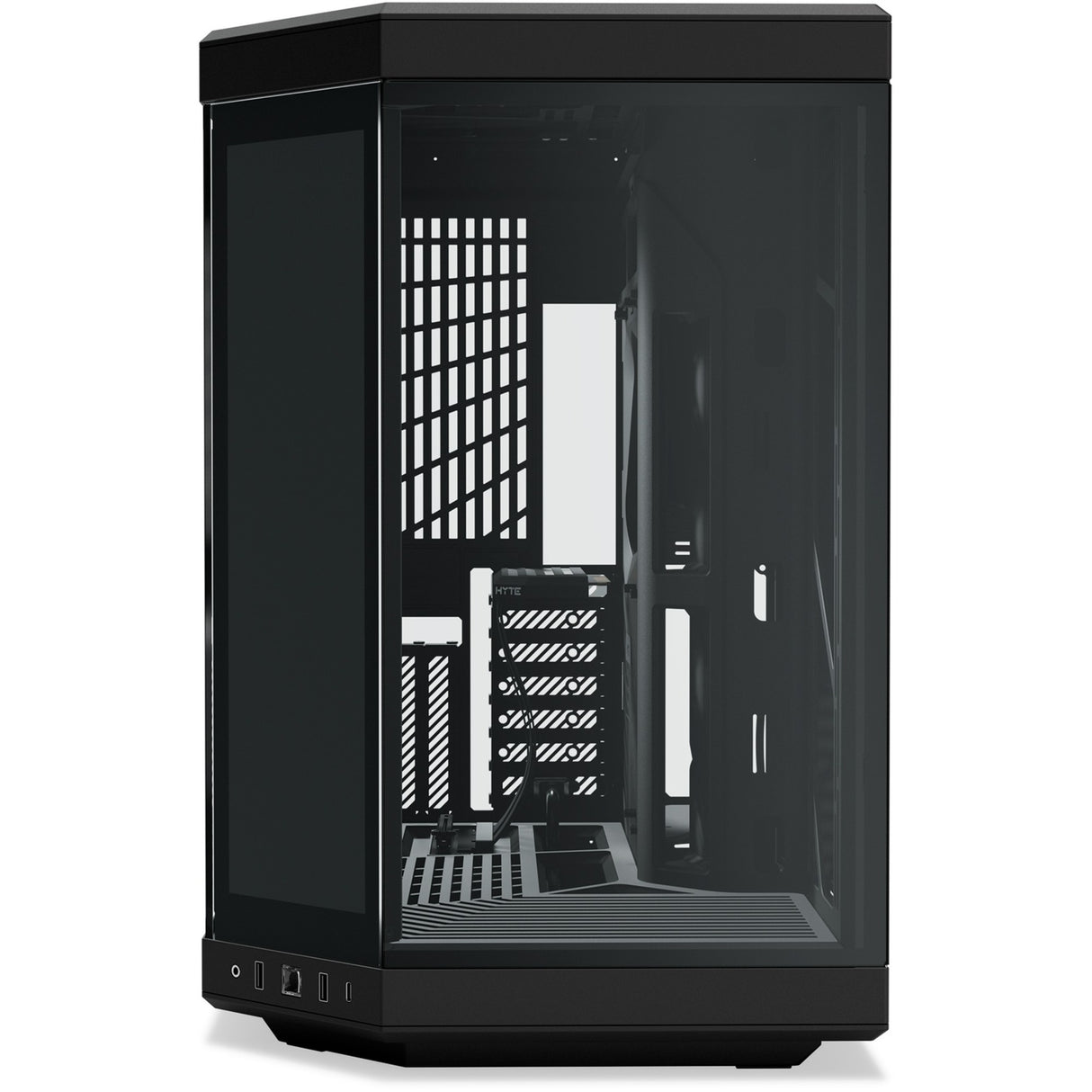 Hyte y70 touch infinite midi tårnhus (sort | 2x USB-A | 1x USB-C | hærdet glas)