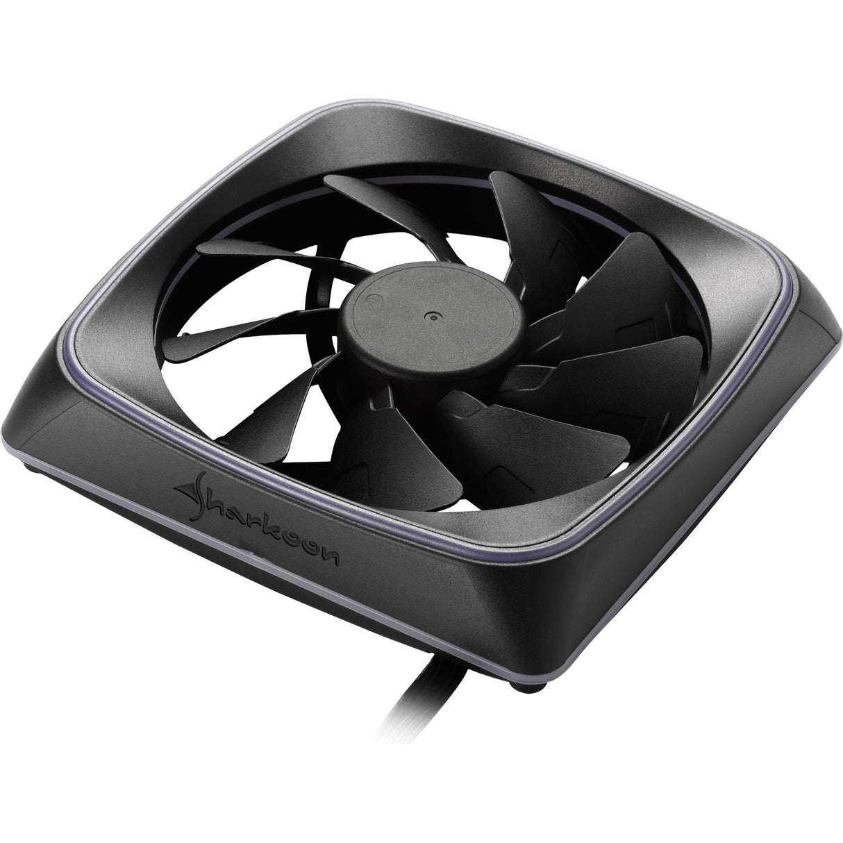 Sharkoon rgb shark lights case ventilator (sort, 120 x 120 x 25 mm)