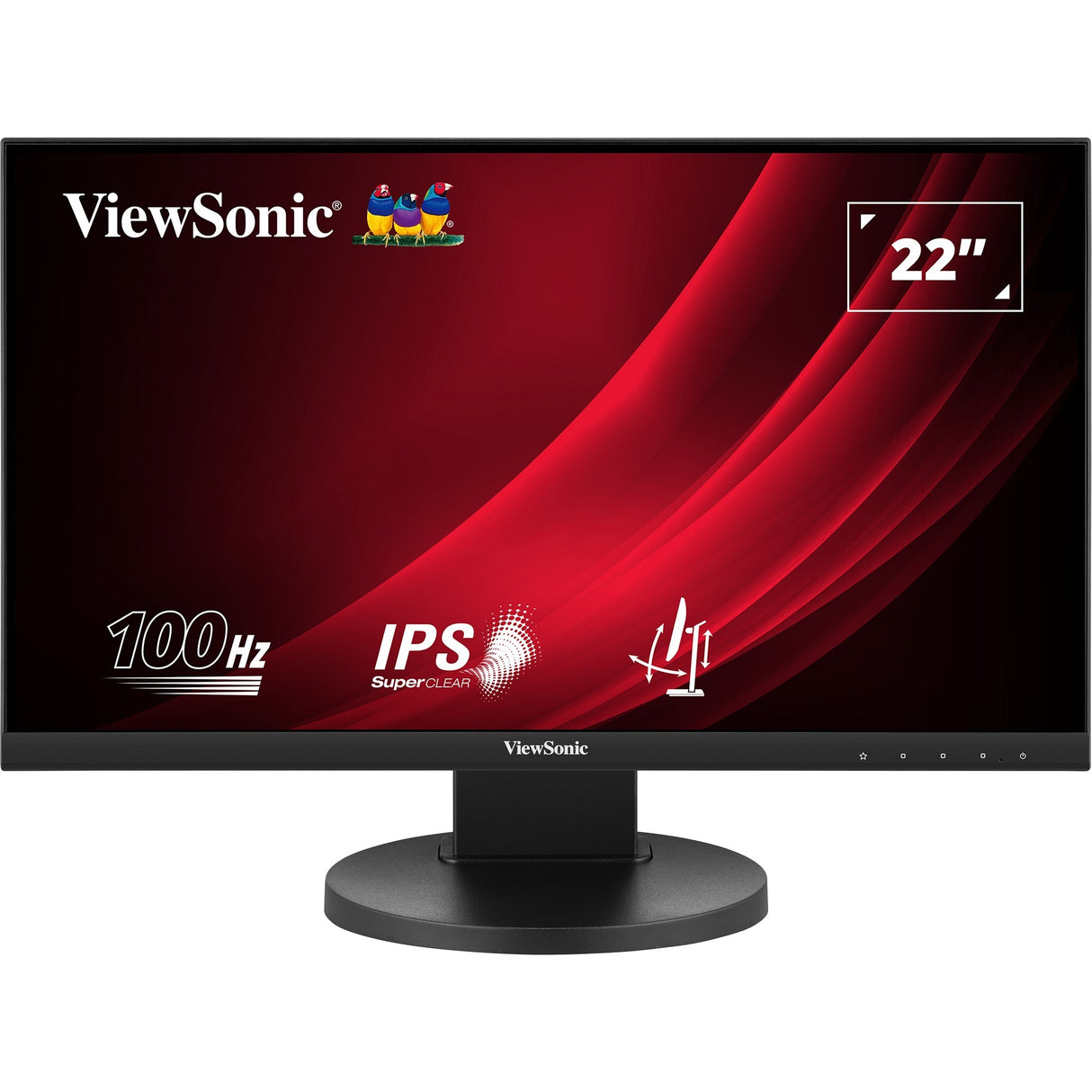 Viewsonic vg2208a-hd 22 skærm (sort, 1x hdmi, vga, 100 hz)