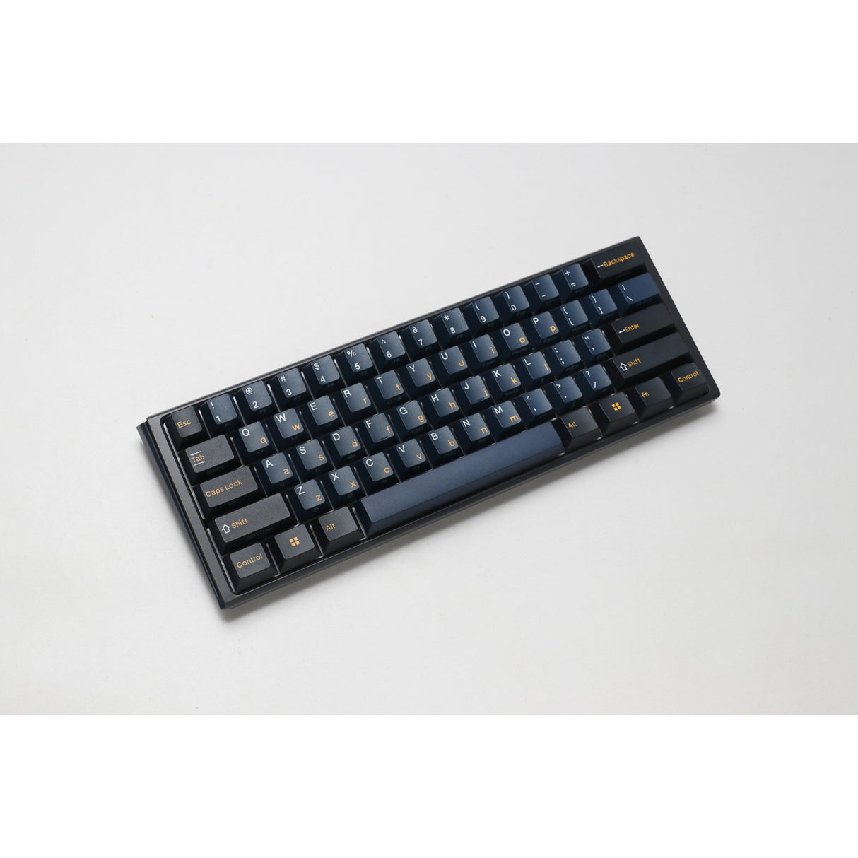 Ducky one 3 pro mini rgb mekanisk gaming-tastatur (sort, us-layout (qwerty), cherry mx2a blue, 60%, rgb led, double-shot pbt, quack mekanik, hot swap)
