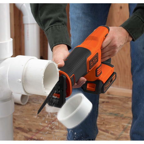 Black+decker 18v frem- og tilbagegående sav bdcr18n-xj (orange sort, batteri og oplader medfølger ikke)