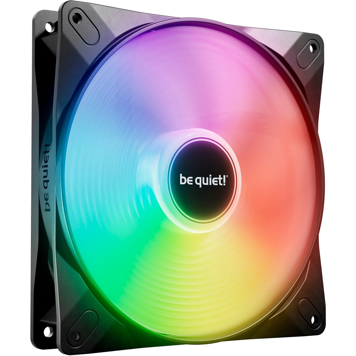 Vær stille! light wings lx pwm rgb case ventilator (sort, 140 x 140 x 25 mm)