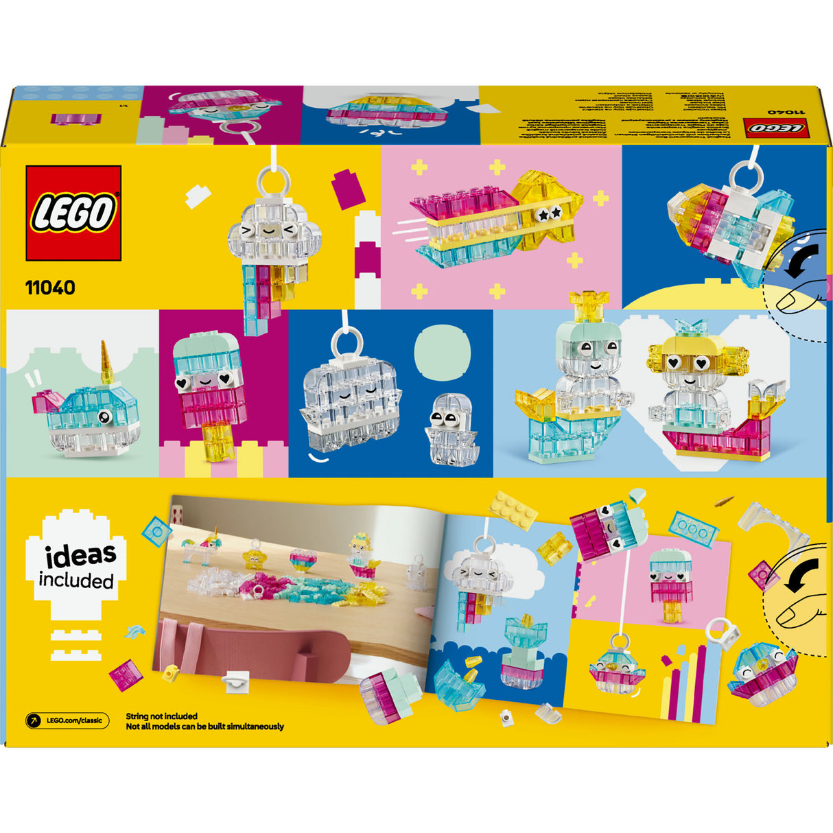 Lego klassisk magisk gennemsigtig æske - 11040