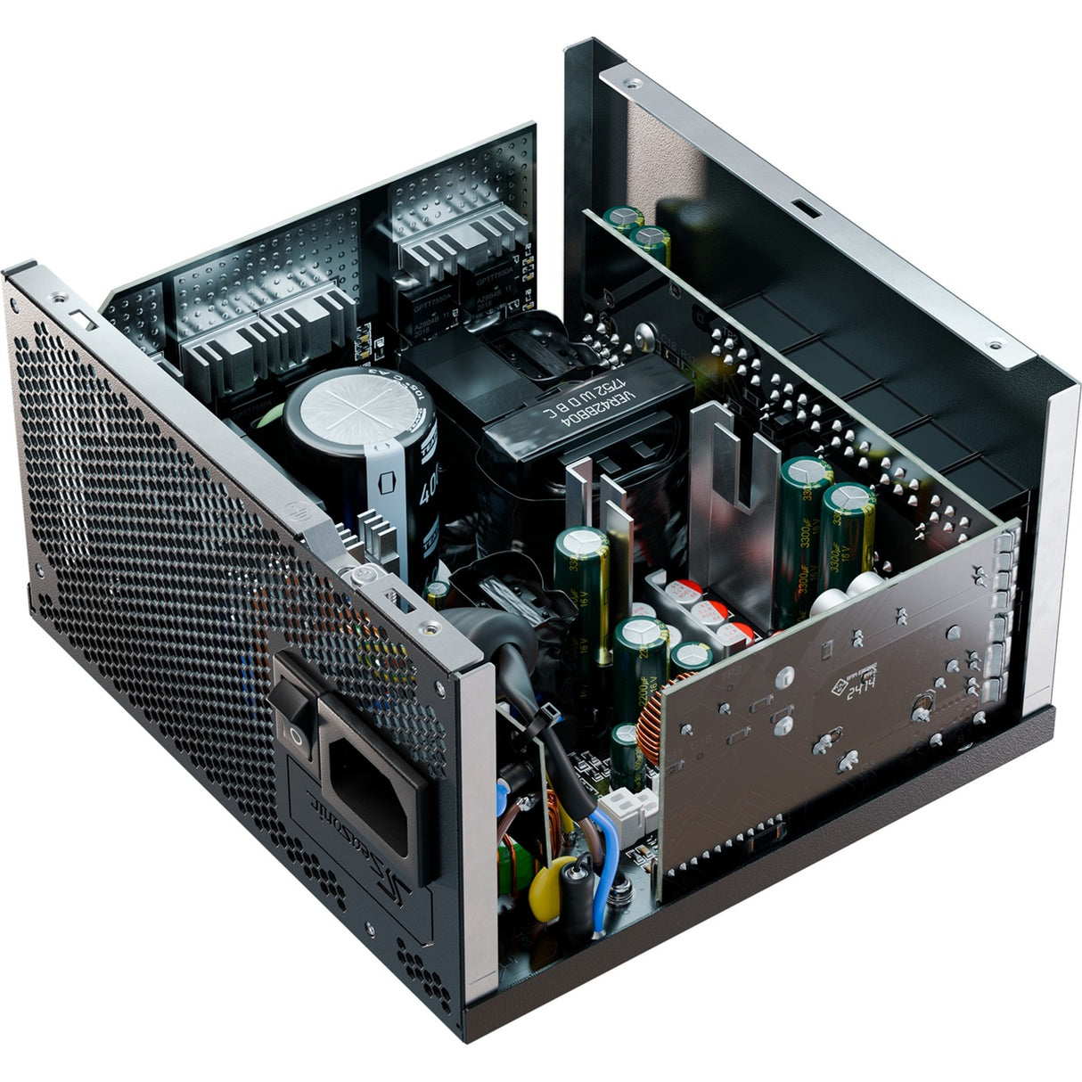 Seasonic core gx-750-v2 atx3.1 modulær 750 watt strømforsyning (sort, 1x 12v-2x6, 2x pcie)