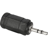Goobay adapter 2,5 mm hanstik > 3,5 mm hunport (sort sølv, stereo)