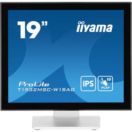 Iiyama prolite t1932msc-w1sag 19 touchscreen-skærm (hvid, HDMI, skærmport, VGA, USB-B)