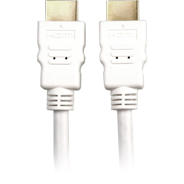 Sharkoon højhastigheds HDMI-kabel med Ethernet (hvid, 2 meter, 4k, forgyldt)