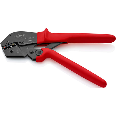 Knipex crimptang 97 52 06 (rød sort, oval crimp, åbningsfjeder)