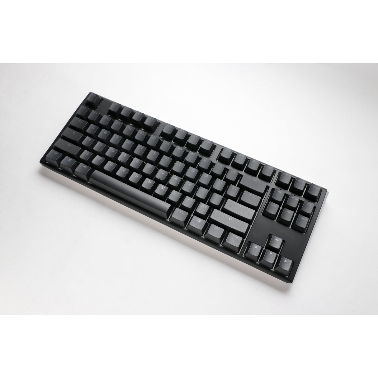 Ducky one 3 klassisk tkl rgb mekanisk tastatur (sort, us-layout (qwerty), cherry mx speed silver, 80% (tkl), rgb lysdioder, double-shot pbt, hot-swappable, quack mekanik)