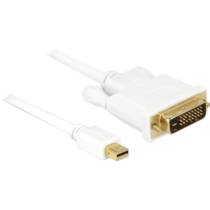Delock mini displayport > dvi (24+1) adapter (hvid, 1 meter)