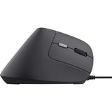 Trust bayo ii kablet ergonomisk mus (sort, 800 dpi - 2400 dpi)