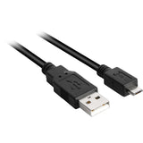 Sharkoon USB-A 2.0 > micro USB-B-kabel (sort, 2 meter)