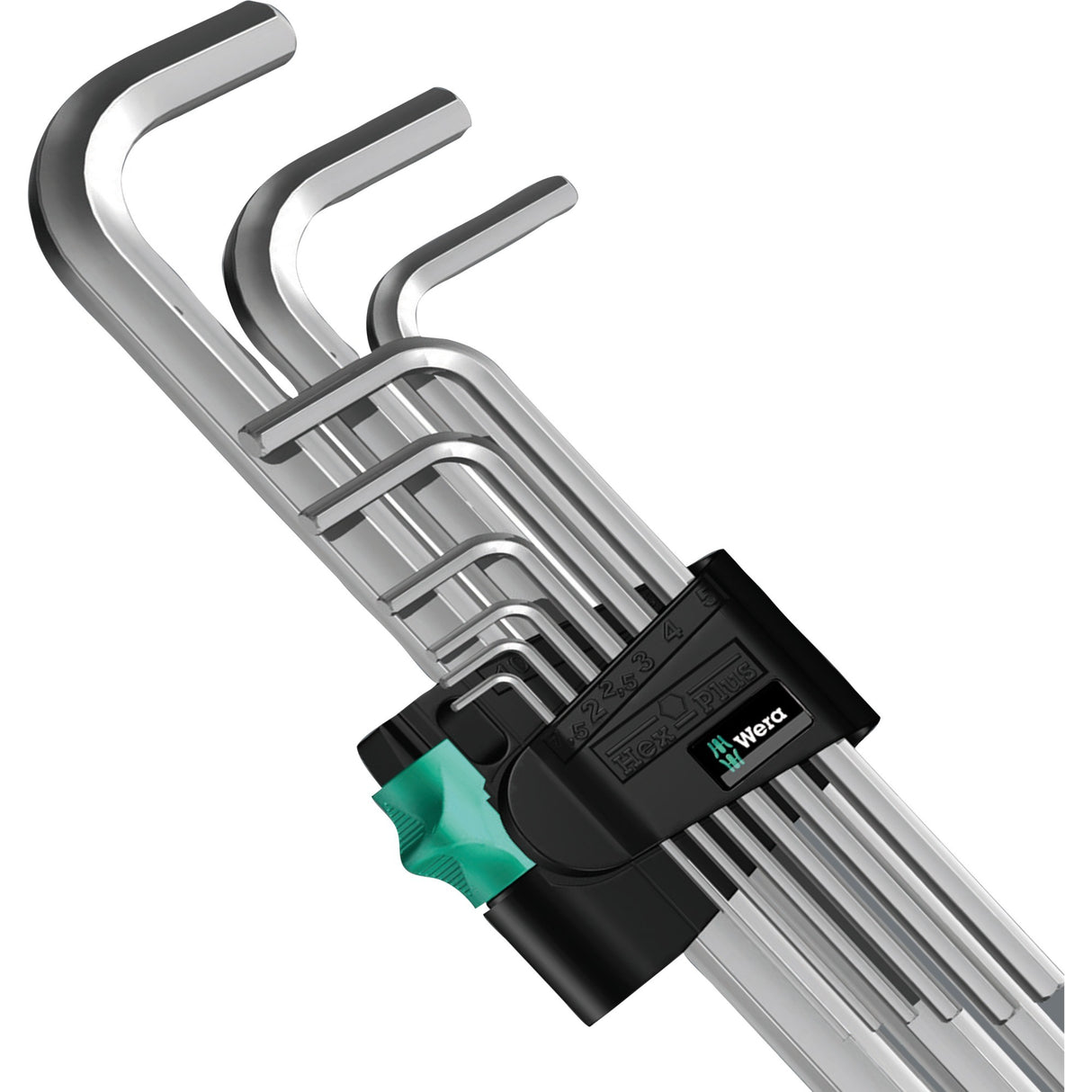 Wera unbrakonøglesæt 950 9 hex-plus 4 (krom, 9 dele)