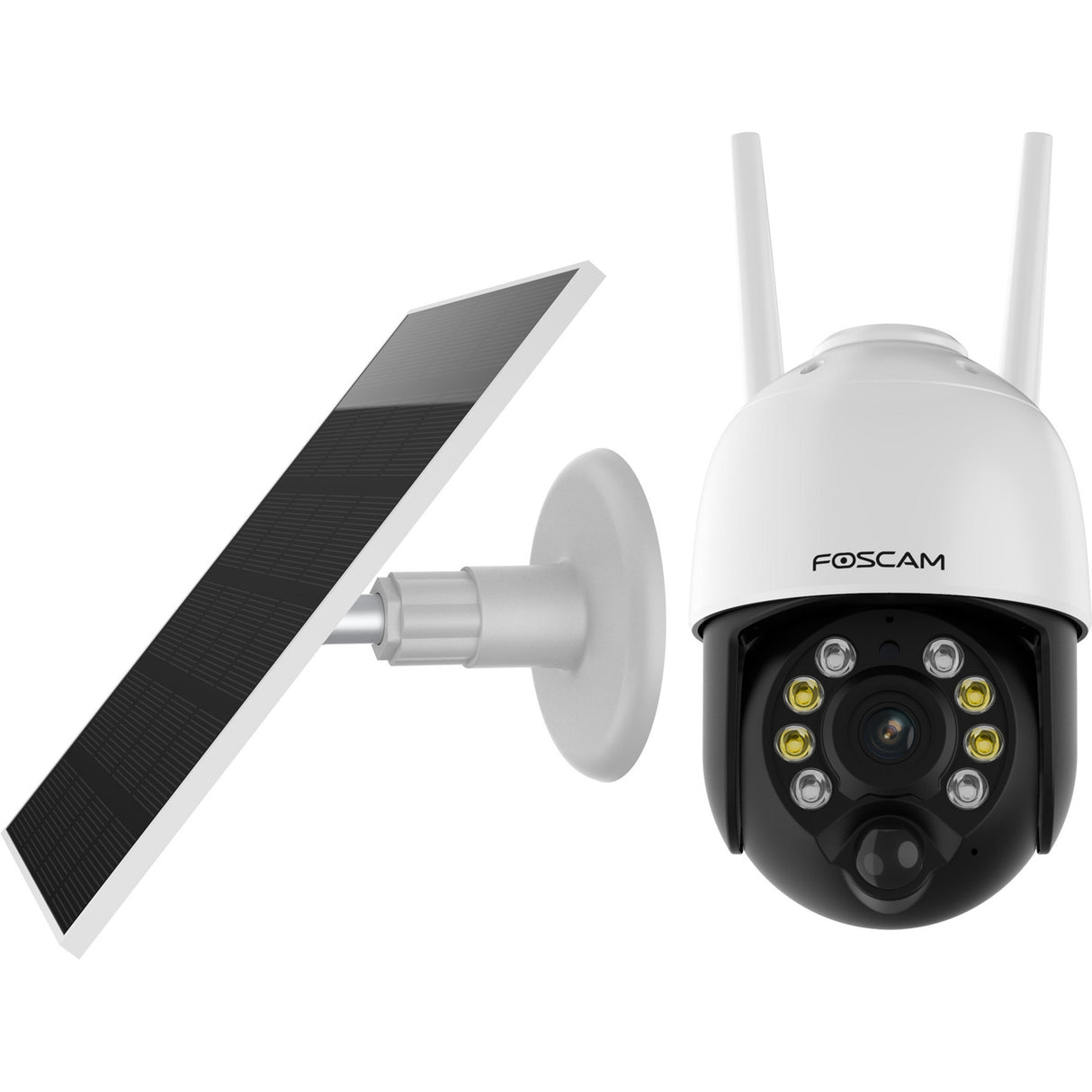 Foscam b4, 100 % trådløst 2k 4mp pan tilt batterikamera (hvid)