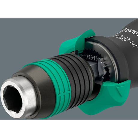 Wera kraftform kompakt 838 ra-r m imperial sæt 1 bit sæt (sort grøn, 15 stk.)