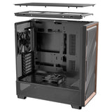 Antec Flux Midi Tower-hus (sort | 2x USB-A | 1x USB-C | hærdet glas)
