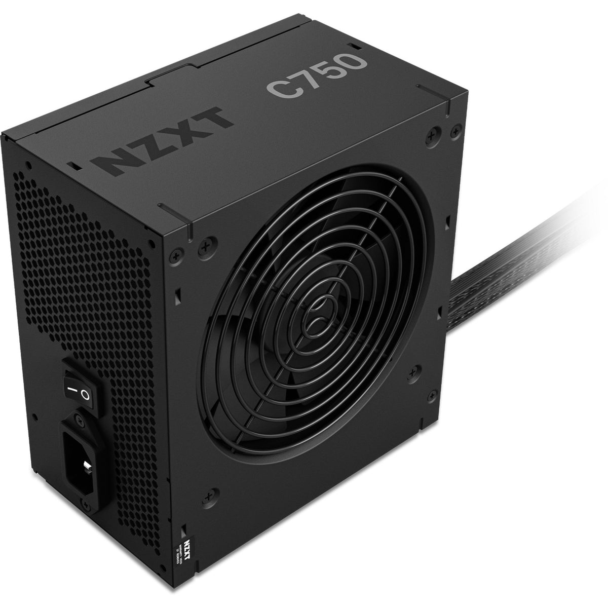Nzxt c750 bronze modulær 750 watt strømforsyning (sort, 1x 12v-2x6, 4x pcie)