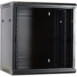 Dsi 12u vægskab med glaslåge - ds6412 serverrack (sort, 600 x 450 x 635 mm)