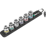 Wera belt c 1 zyklop topnøglesæt, 1 2 topnøgle (sort, 7-delt, med holdefunktion)