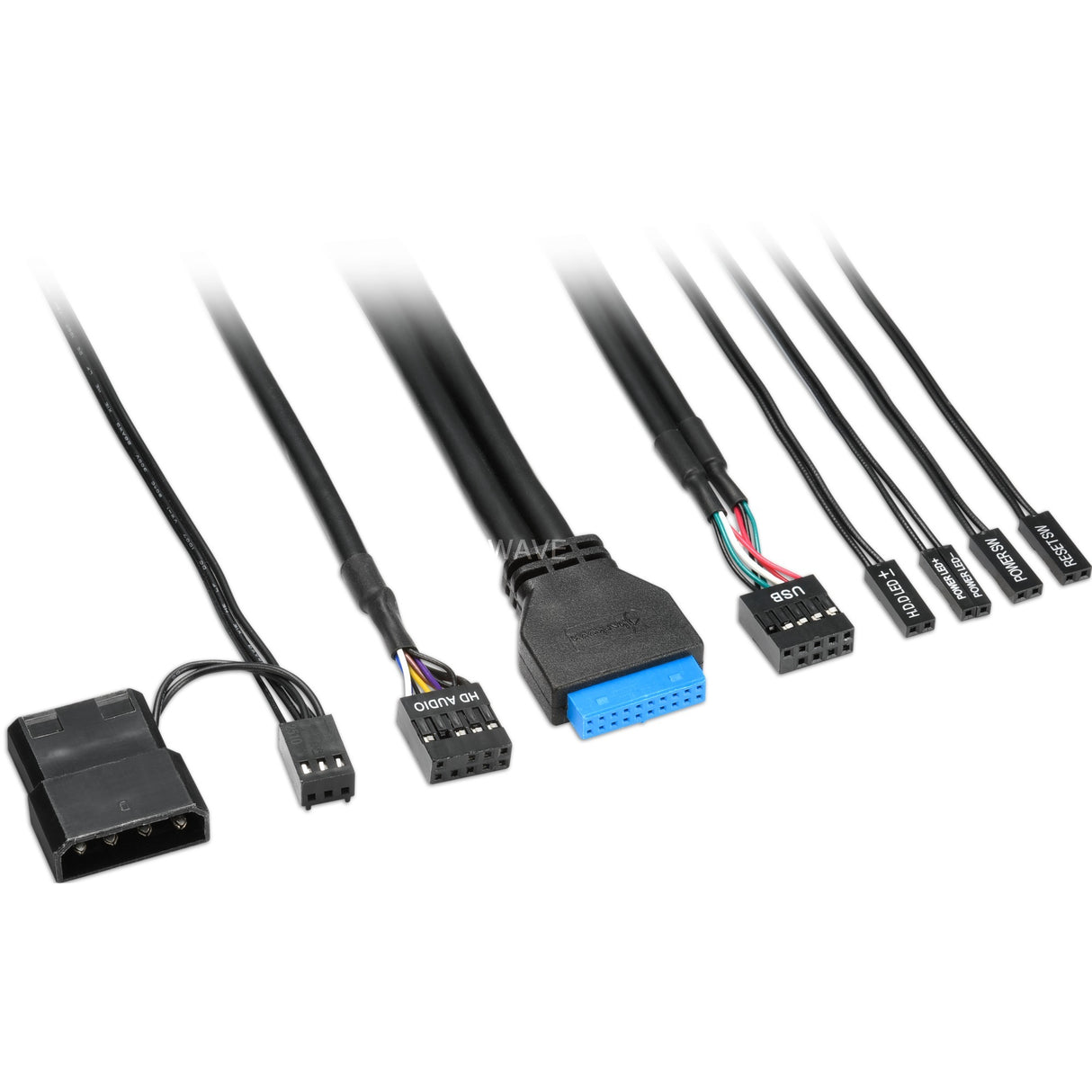 Sharkoon s1000 midi tårnhus (sort | 2x USB-A)
