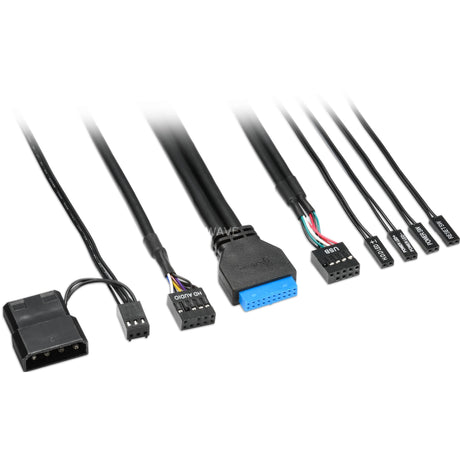 Sharkoon s1000 midi tårnhus (sort | 2x USB-A)